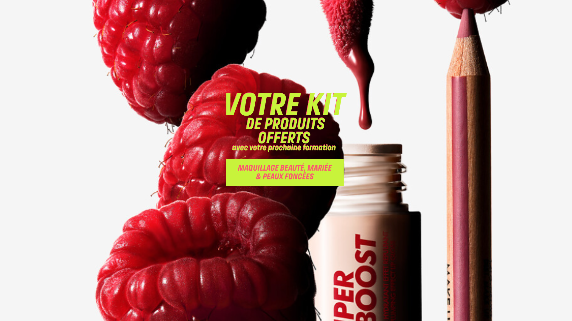 200&euro; de produits offerts avec votre prochaine formation - Maquillage Beaut&eacute;, Mari&eacute;e et Peaux Fonc&eacute;es